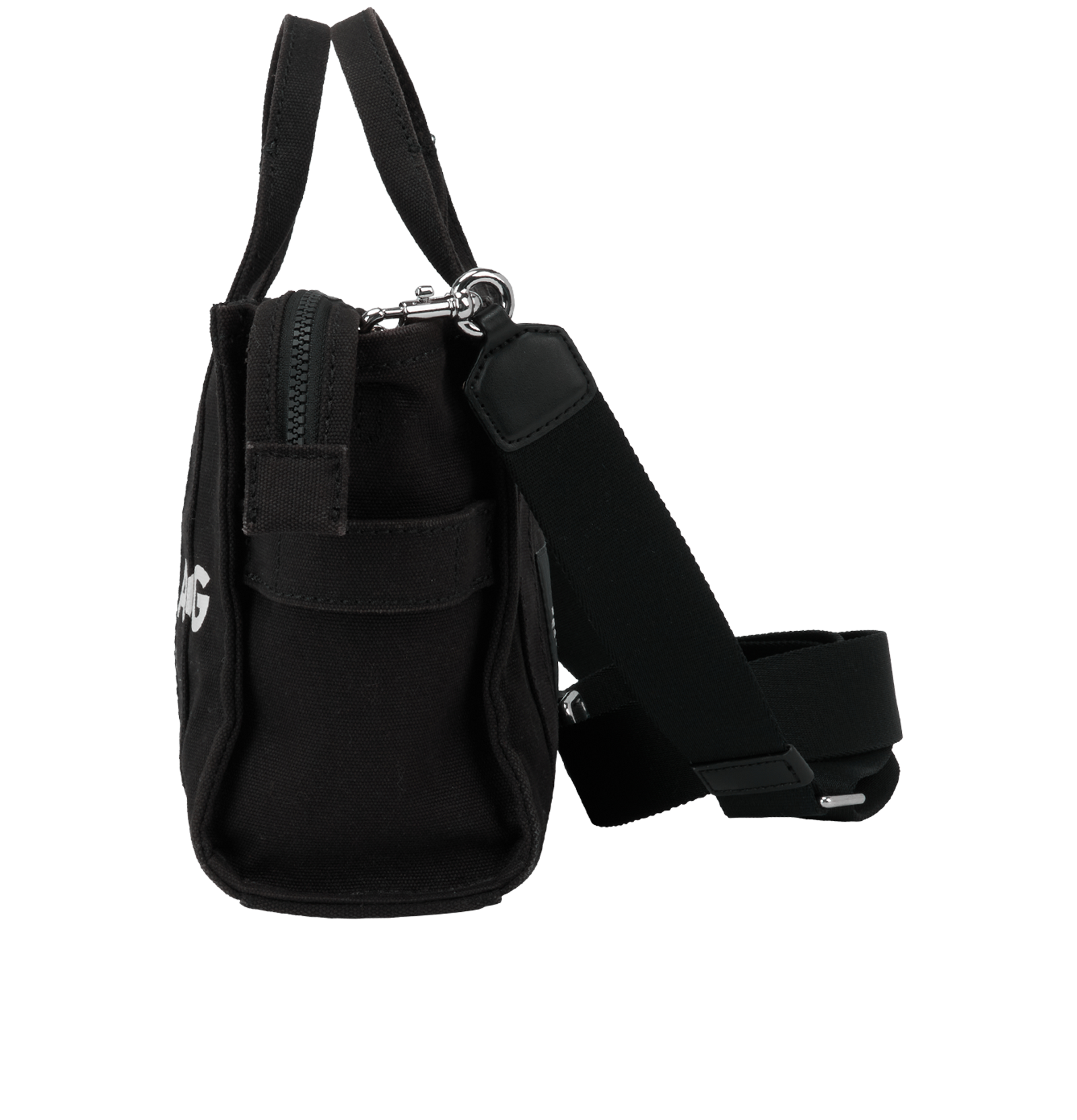 The Tote Bag, &pound;120, Handbags, Black, Canvas, Bottom view